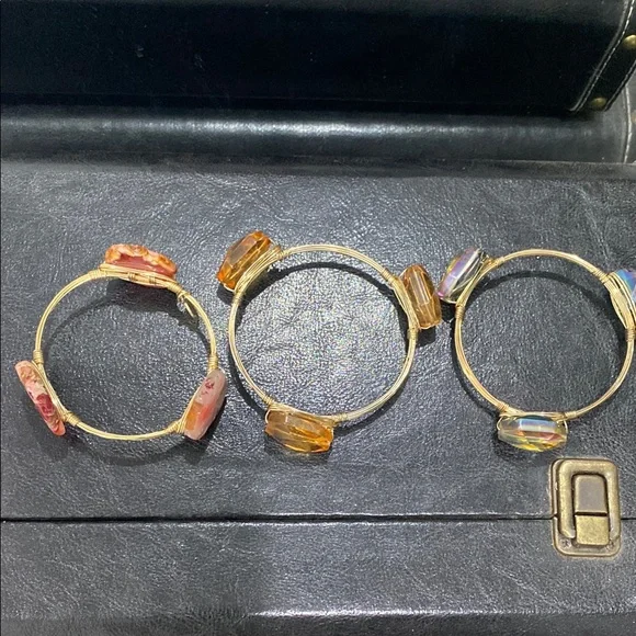 Bourbon and Bowties Gold and Red Bracelet - Picture 2 of 6